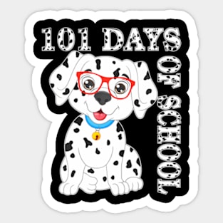 100Th Day Of School Dog 100 Days Of School Teacher Sticker